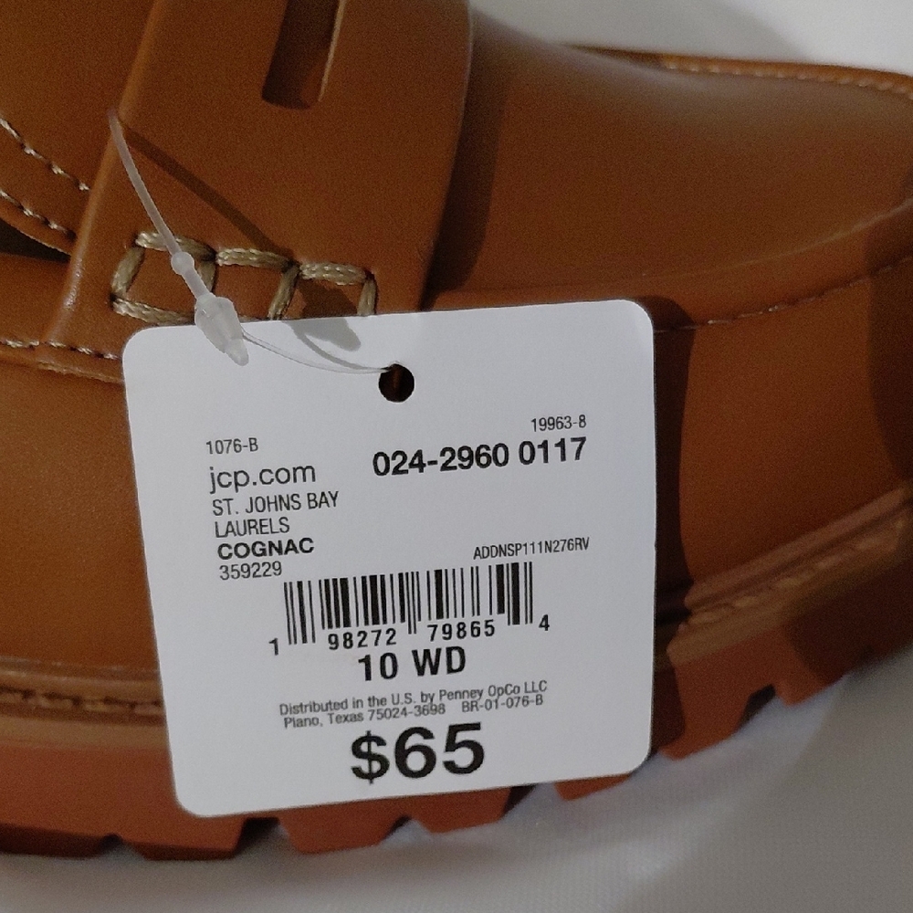 St. John's Bay Tan Loafers for Women - Picture 5 of 5